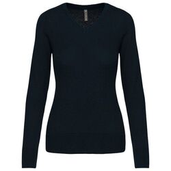 PULL COL V FEMME MARINE - LA FAVORITE