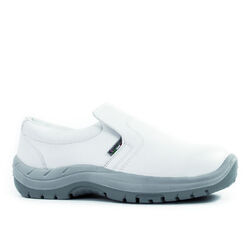 Mocassins de s&eacute;curit&eacute; homme PLUTONE S2 SRC BLANC
